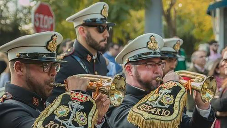 Estas son las actuaciones confirmadas de la banda del Rosario de Cádiz para la temporada 2024-2025