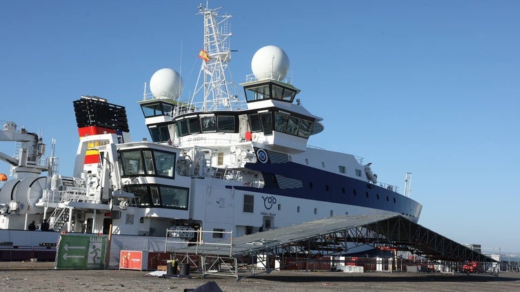 El buque oceanográfico 'Odón de Buen' llega a su puerto base en Cádiz