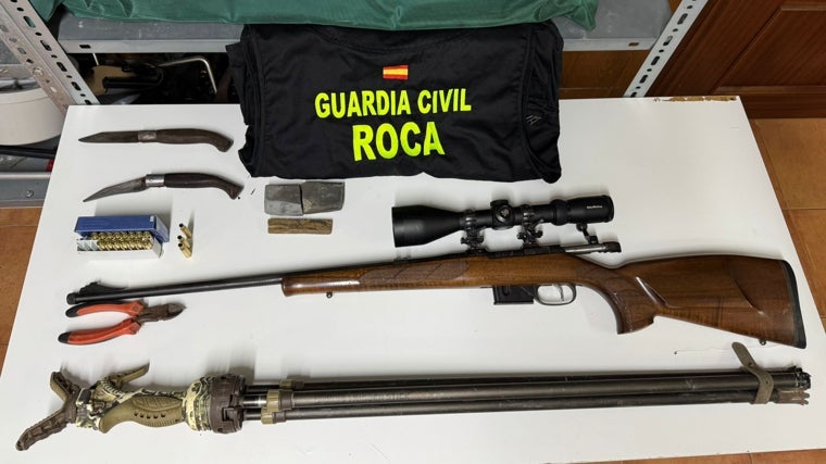 Armas incautadas.