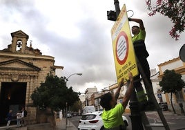 Estas son las calles del centro donde no puedes aparcar en la Magna Mariana de Jerez 2024