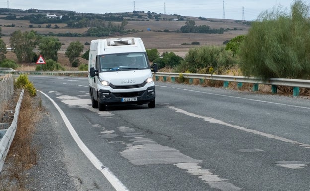 Final del tramo de la autovía a la altura de Arcos.