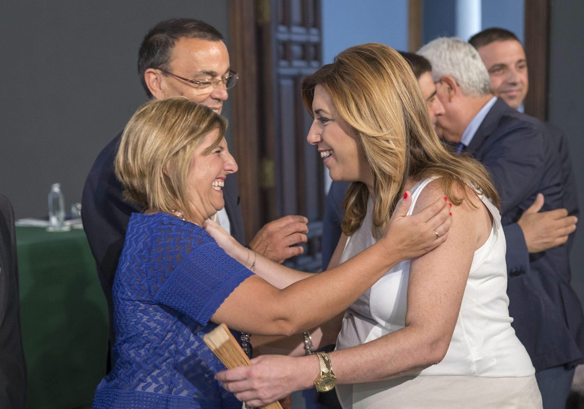 Irene García y Susana Díaz, hace ya más de un lustro..