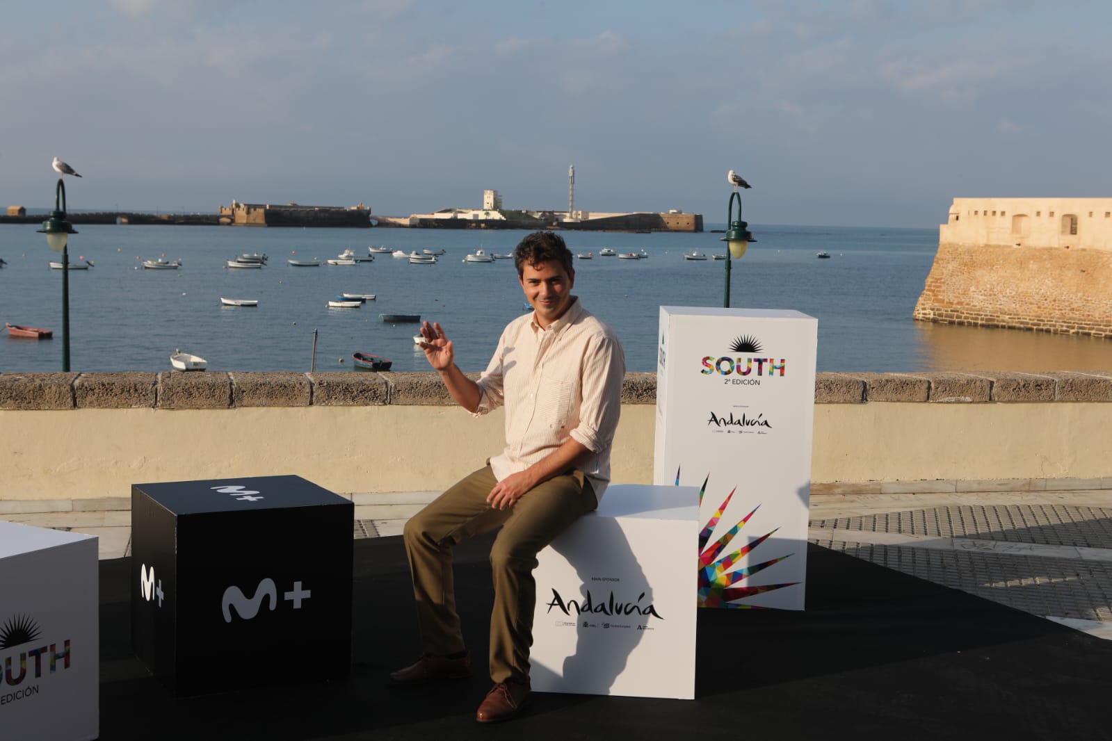 Las imágenes de María Adánez, Javier Gutiérrez, Leonor Watling y Carlos Scholz en la playa de La Caleta