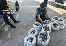 Intenta huir y agrede a varios agentes tras ser sorprendido con casi 200 kilos de hachís en Bornos