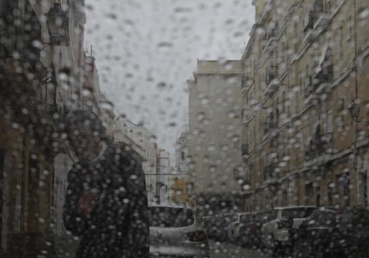 Lluvia en Cádiz