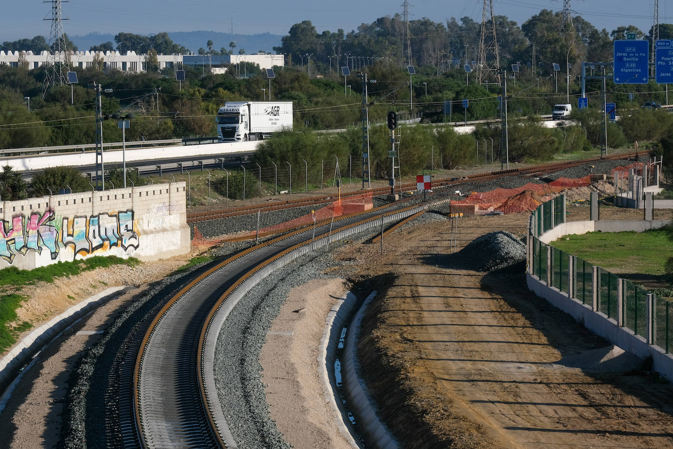 Fotos: Así están las obras del tren de La Cabezuela