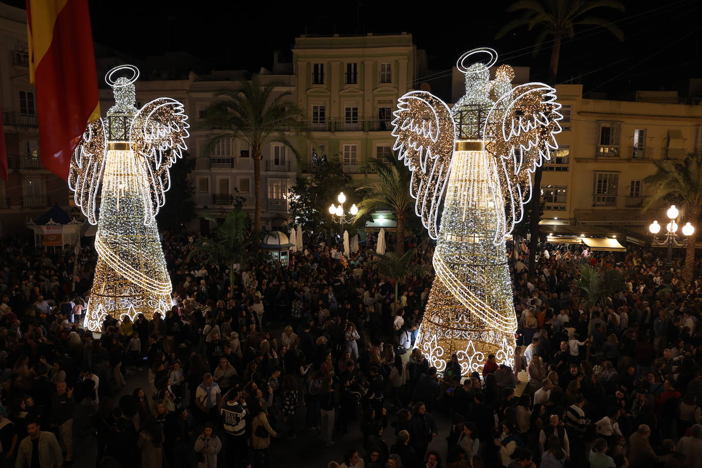 Fotos: Así ha sido la inauguración de Navidad 2024 en Cádiz