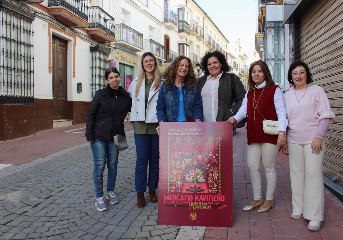 Presentación del mercado navideño en Olvera.