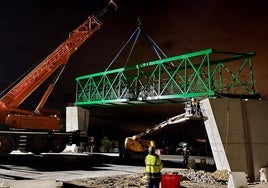 Culminadas las obras de la vía ciclopeatonal sobre la A-2003 entre Jerez y La Barca