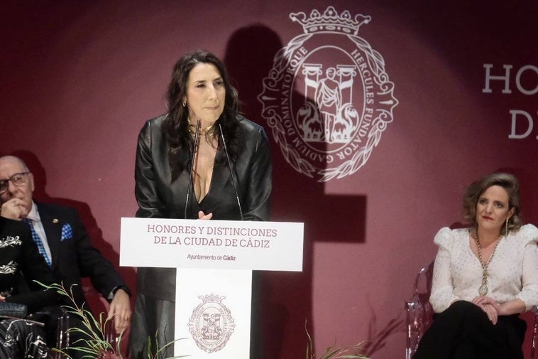 El emotivo discurso de Paz Padilla al ser nombrada Hija Predilecta: «Cádiz es mi pasado, mi presente y mi futuro»