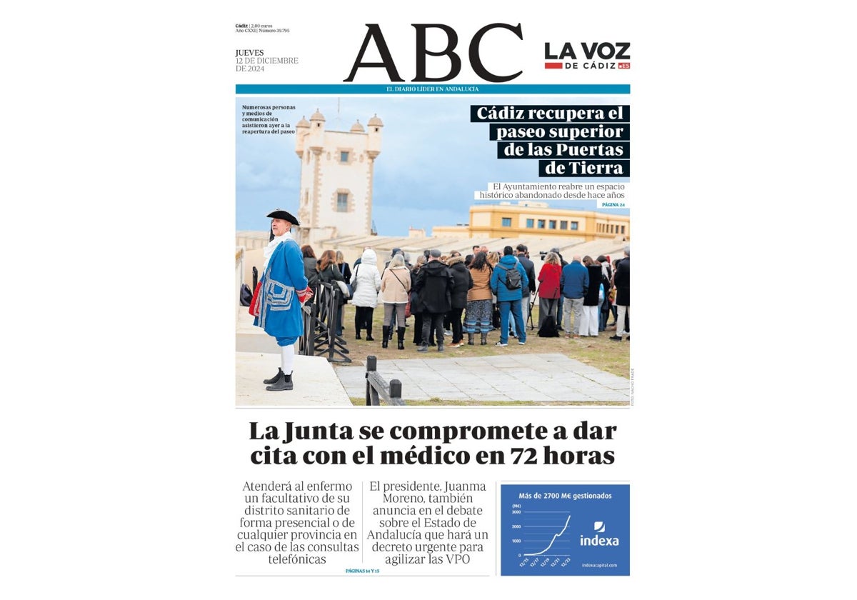 ABC y LA VOZ de Cádiz se unen en una única edición de papel