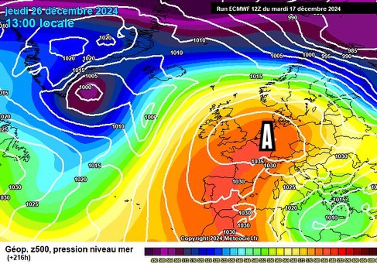 Anticiclón de invierno a la vista: así se presenta el tiempo en Cádiz para estas Navidades