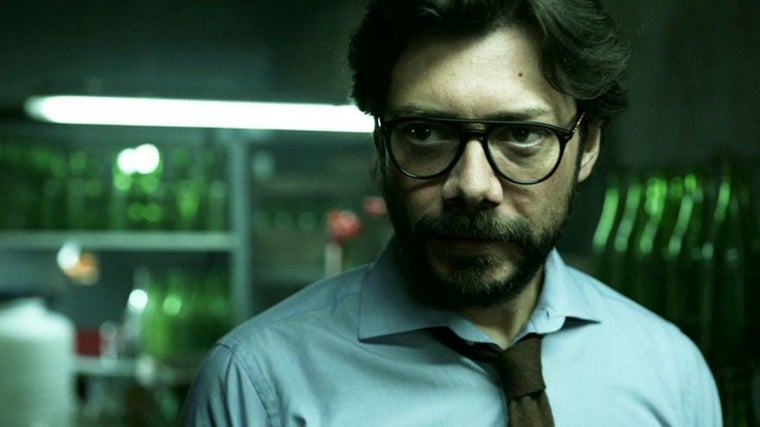 Álvaro Morte. en su papel de 'El profesor' en 'La casa de papel'