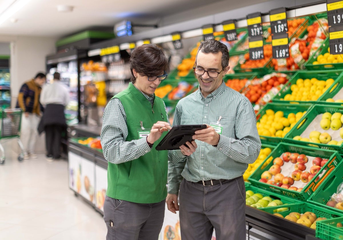 Trabajadores del Mercadona.