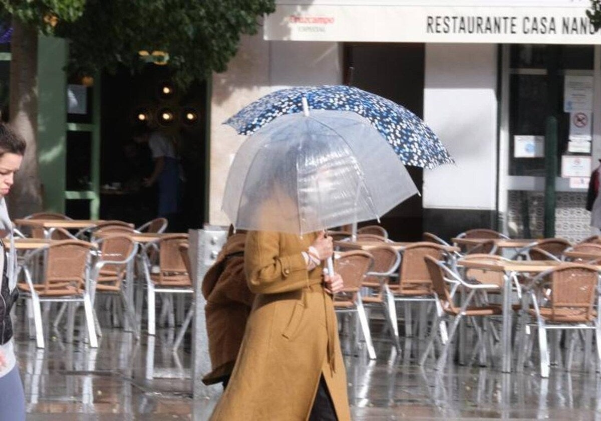 Lluvias en la capital gaditana