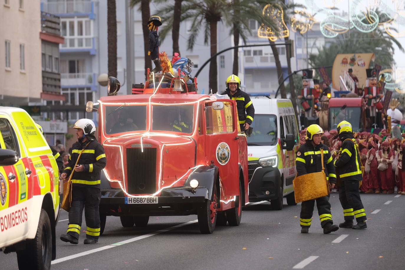 FOTOS: Melchor, Gaspar y Baltasar protagonizan una Cabalgata de cine en Cádiz en 2025