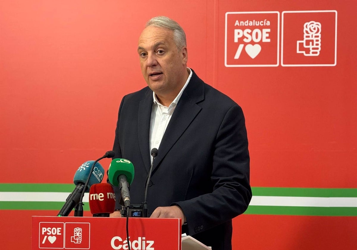 El secretario provincial del PSOE en Cádiz, Juan Carlos Ruiz Boix,