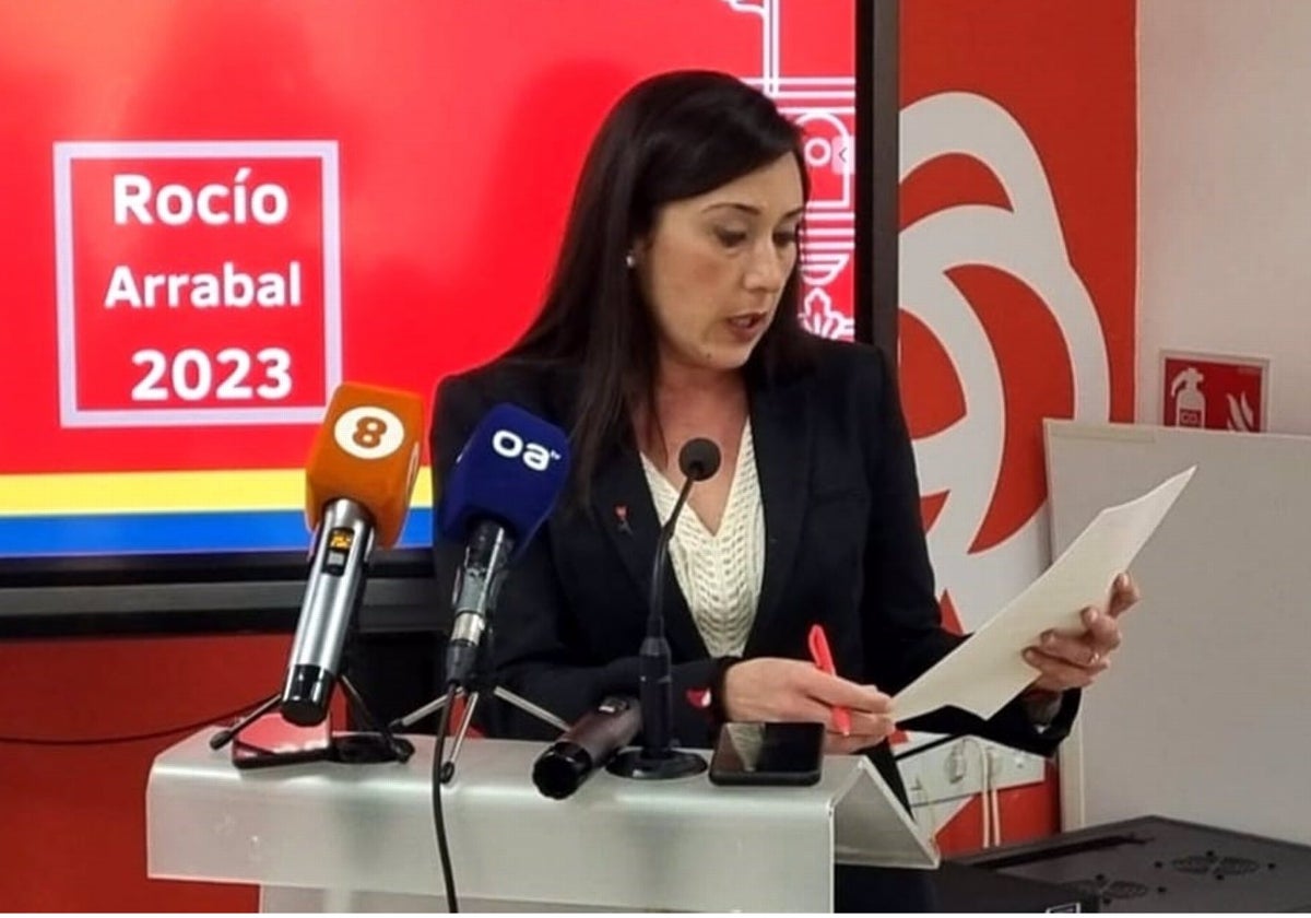 La portavoz municipal del PSOE de Algeciras, Rocío Arrabal