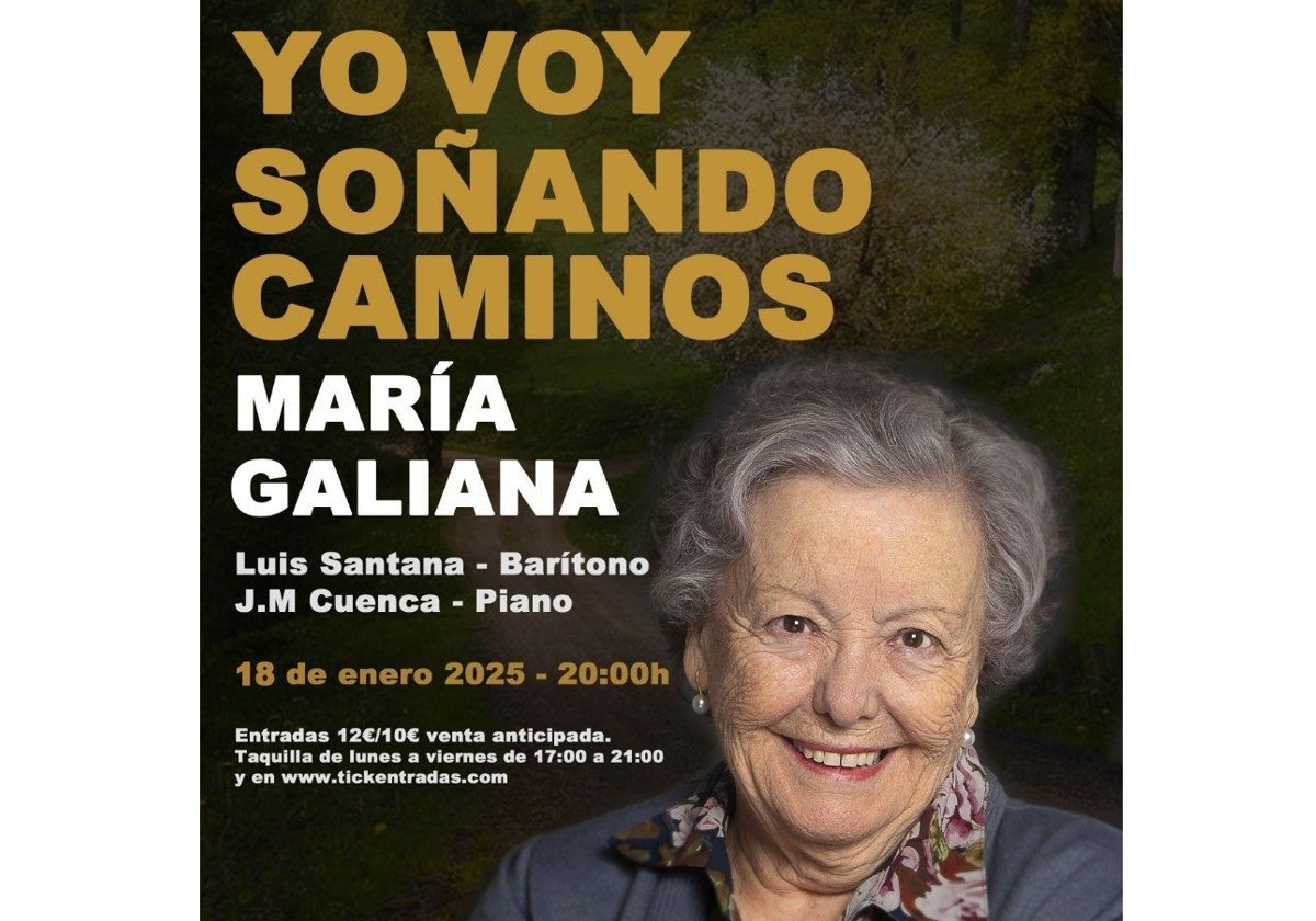 María Galiana llega al Teatro Moderno de Chiclana con su espectáculo &#039;Yo voy soñando caminos&#039;