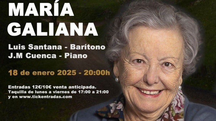 María Galiana llega al Teatro Moderno de Chiclana con su espectáculo 'Yo voy soñando caminos'