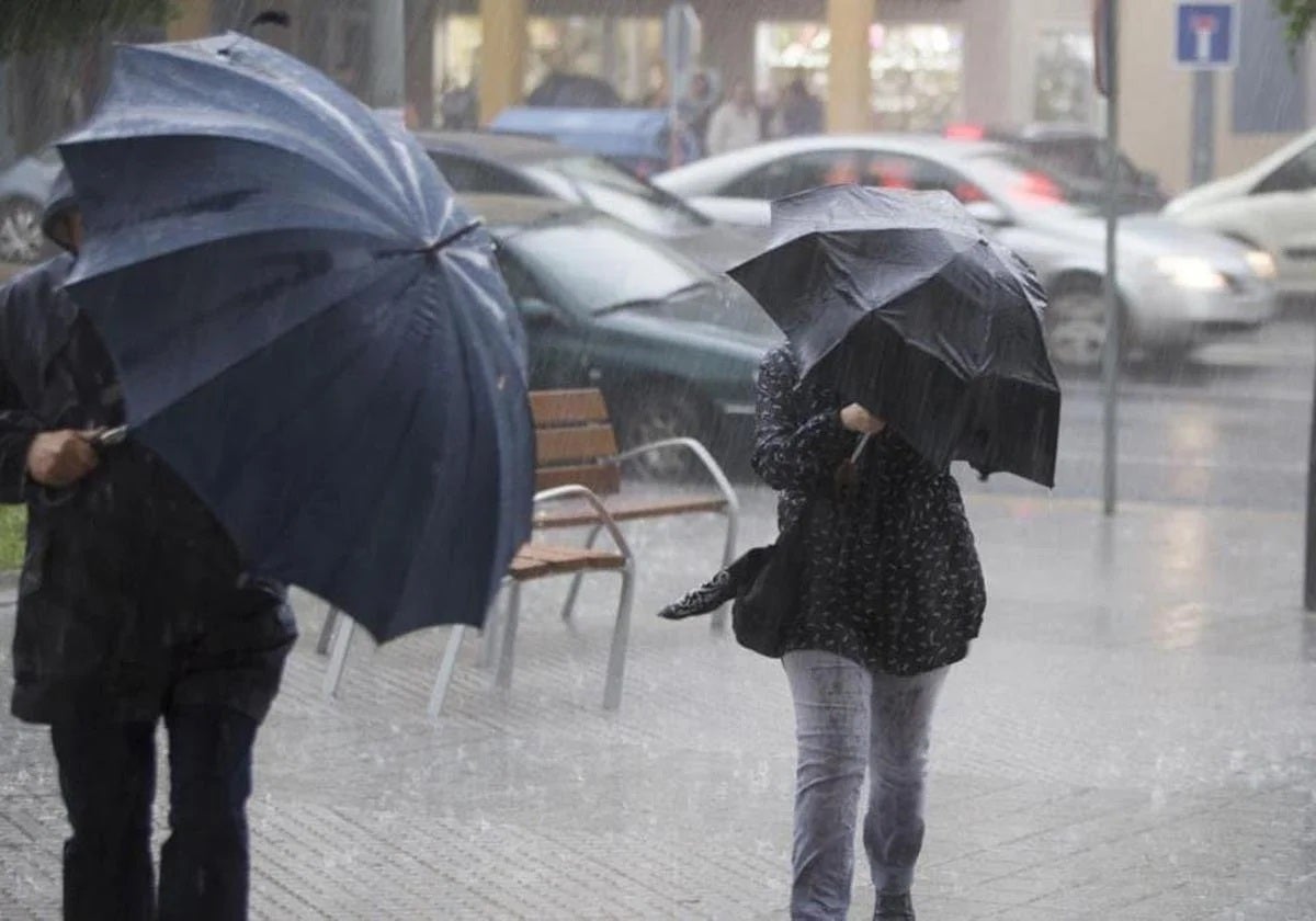 Fuertes lluvias en Cádiz