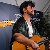 Un momento de la actuación de Fran Perea