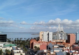 Las vistas desde una promoción de viviendas del Grupo ABU en Cádiz que se entregará «en breve»