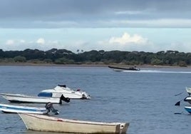 Vídeo: Narcolanchas salen a la vista de todos del río Guadalquivir tras refugiarse por el temporal