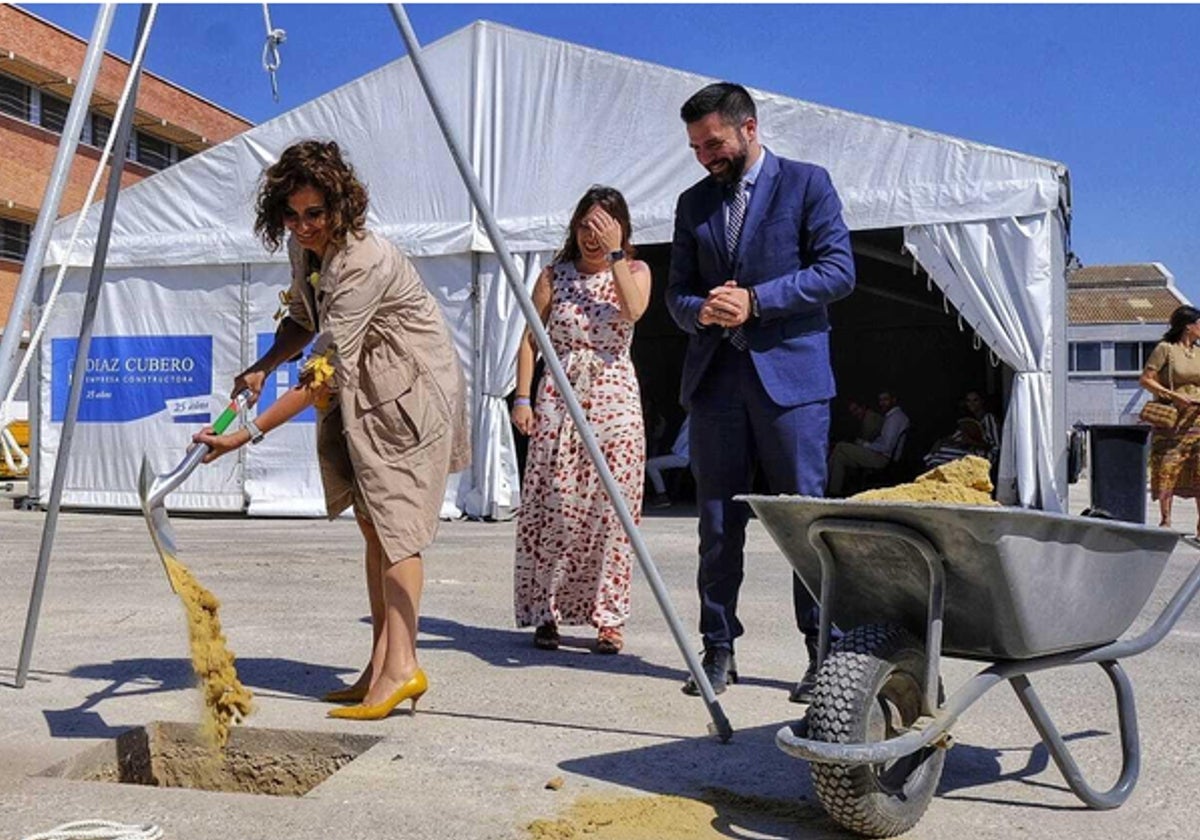 María Jesús Montero y Fran González hace dos años en Cádiz