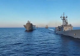 Unidades de la Armada se suman desde Rota en el primer despliegue del grupo Dédalo de la OTAN en el Mediterráneo