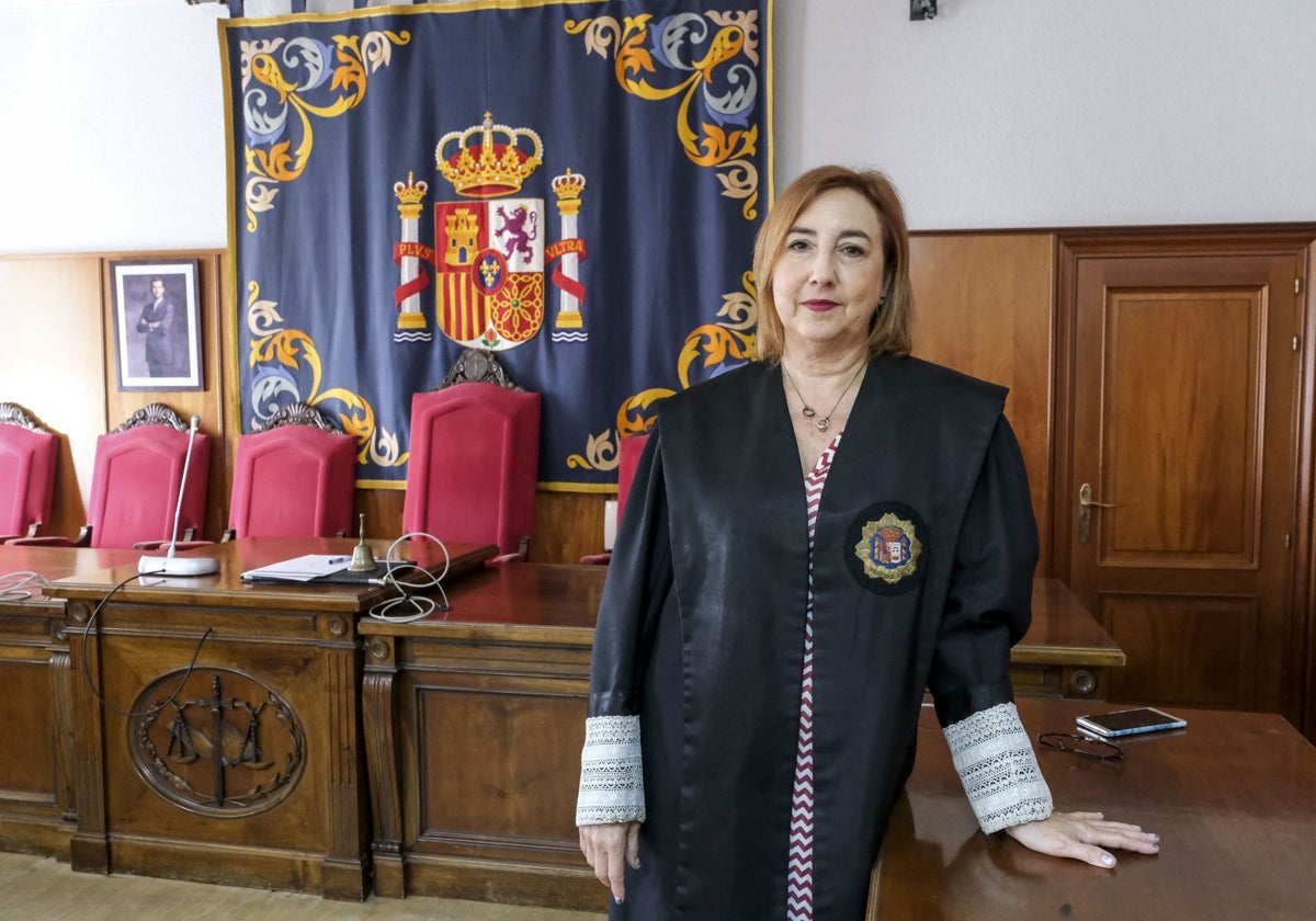 La fiscal delegada antidroga, Ana Villagómez, en la Audiencia Provincial de Cádiz.