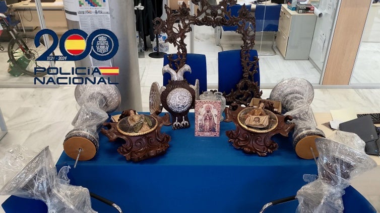 Recuperados los objetos religiosos robados a la Hermandad de las Tres Caídas de Jerez