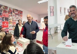 Elecciones PSOE: Los candidatos ya han votado