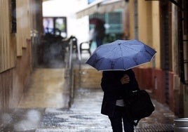 Las lluvias de la borrasca Laurence inundan el centro de Sanlúcar