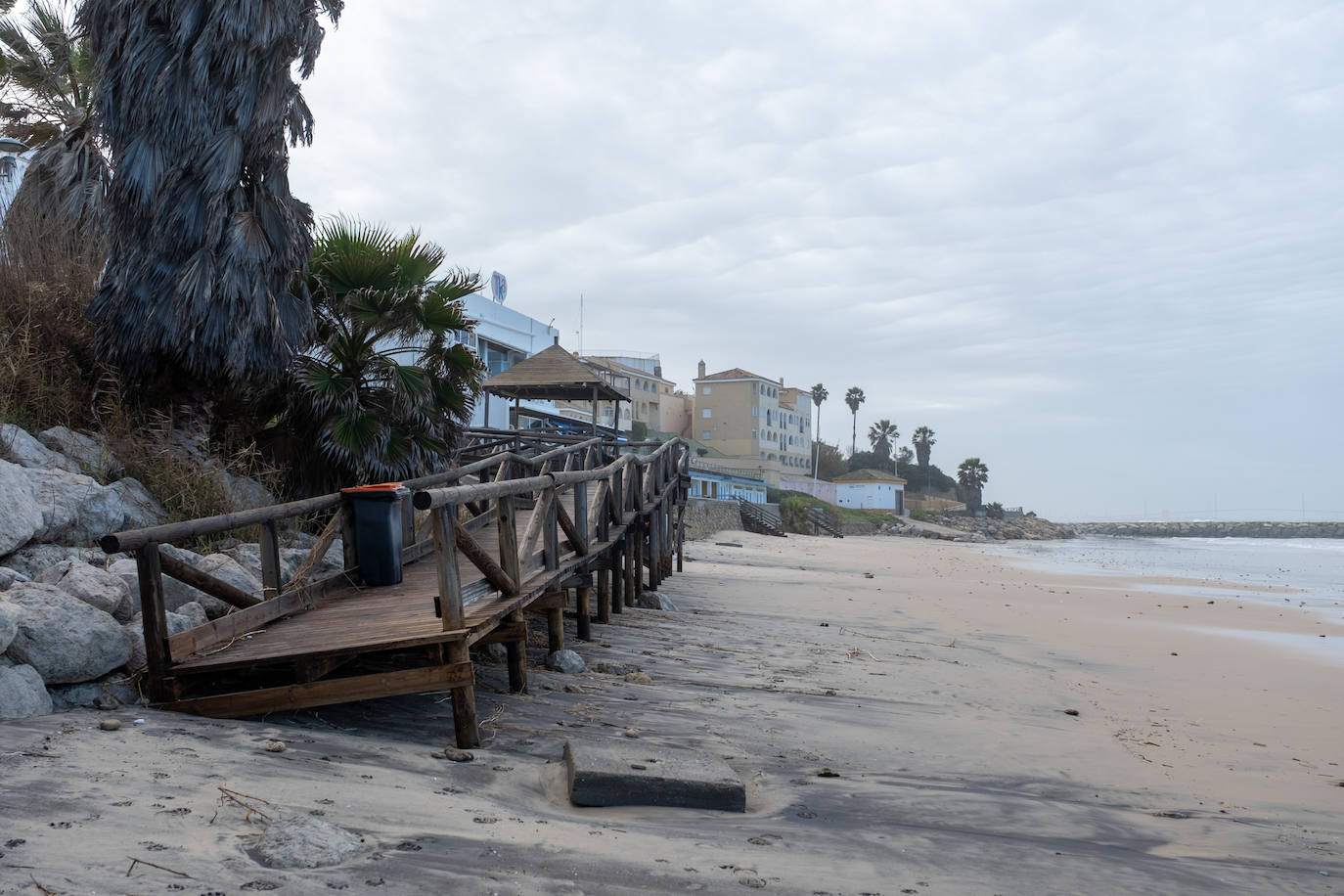 Fotos: Así están las playas gaditanas tras las fuertes lluvias