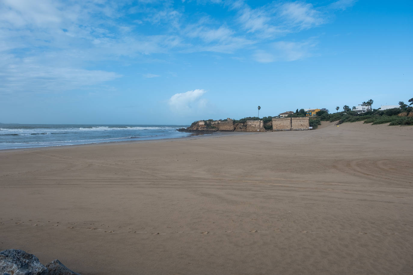 Fotos: Así están las playas gaditanas tras las fuertes lluvias