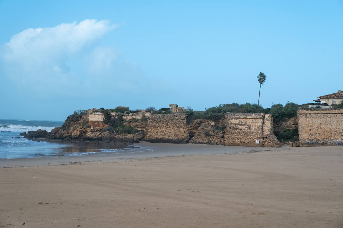 Fotos: Así están las playas gaditanas tras las fuertes lluvias