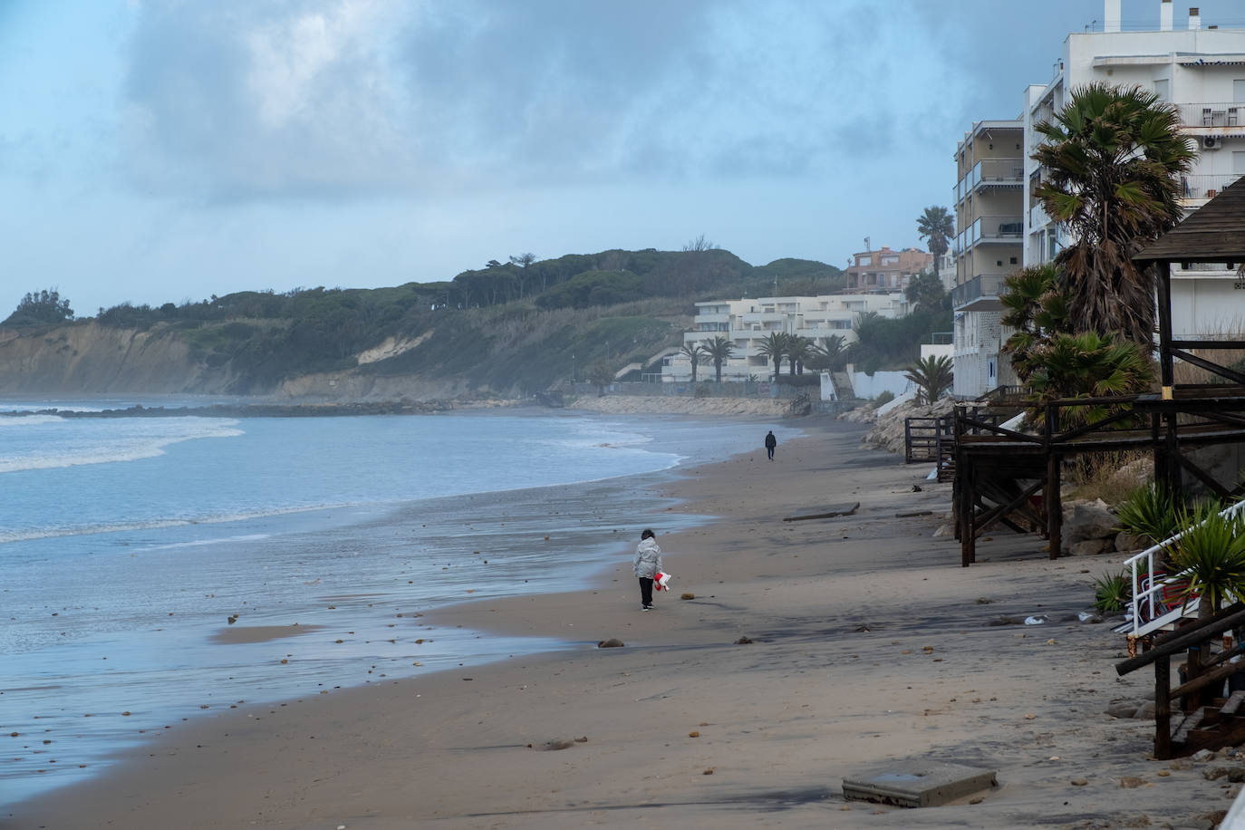 Fotos: Así están las playas gaditanas tras las fuertes lluvias