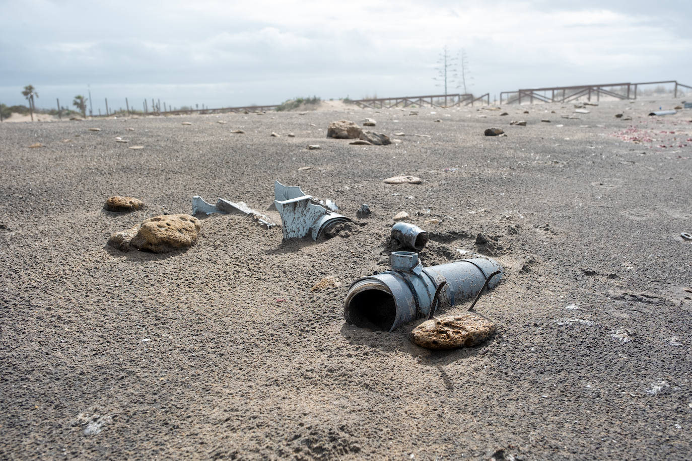 Fotos: Así están las playas gaditanas tras las fuertes lluvias