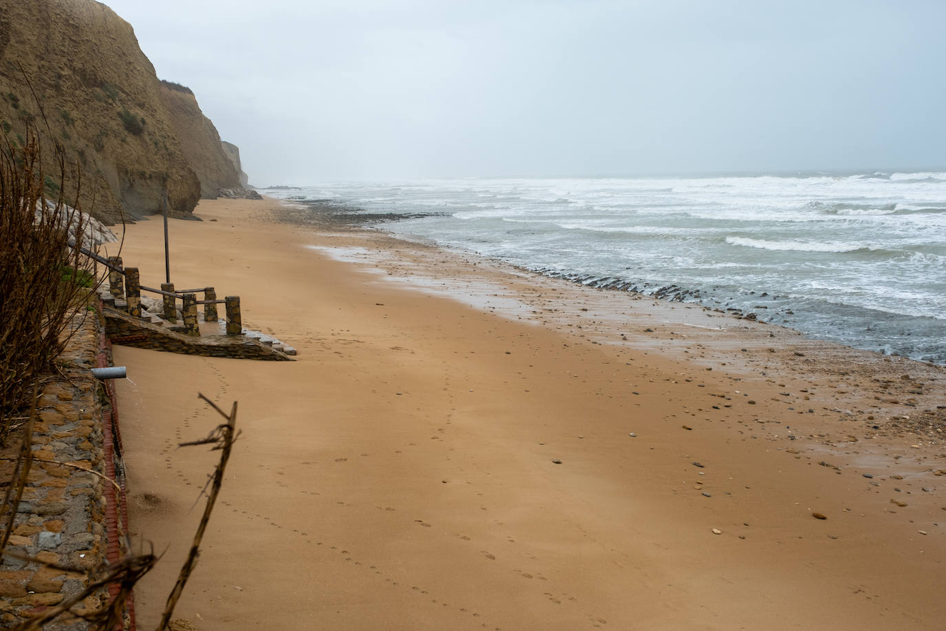 Fotos: Así están las playas gaditanas tras las fuertes lluvias