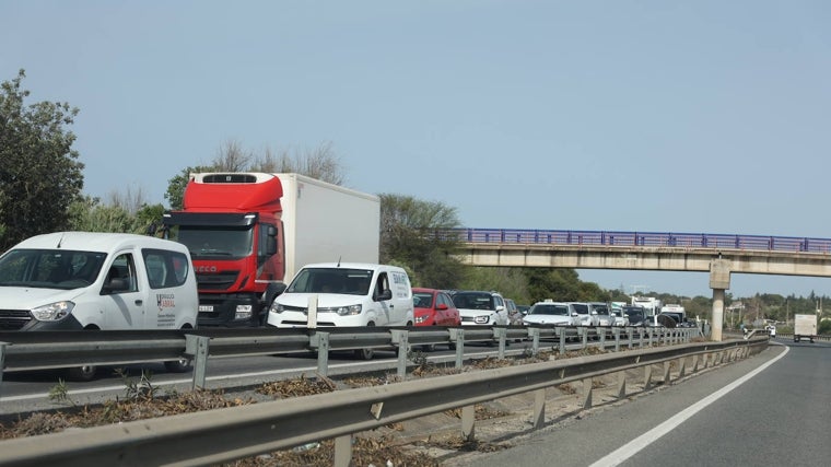 Retenciones provocadas por los trabajos en la A-48