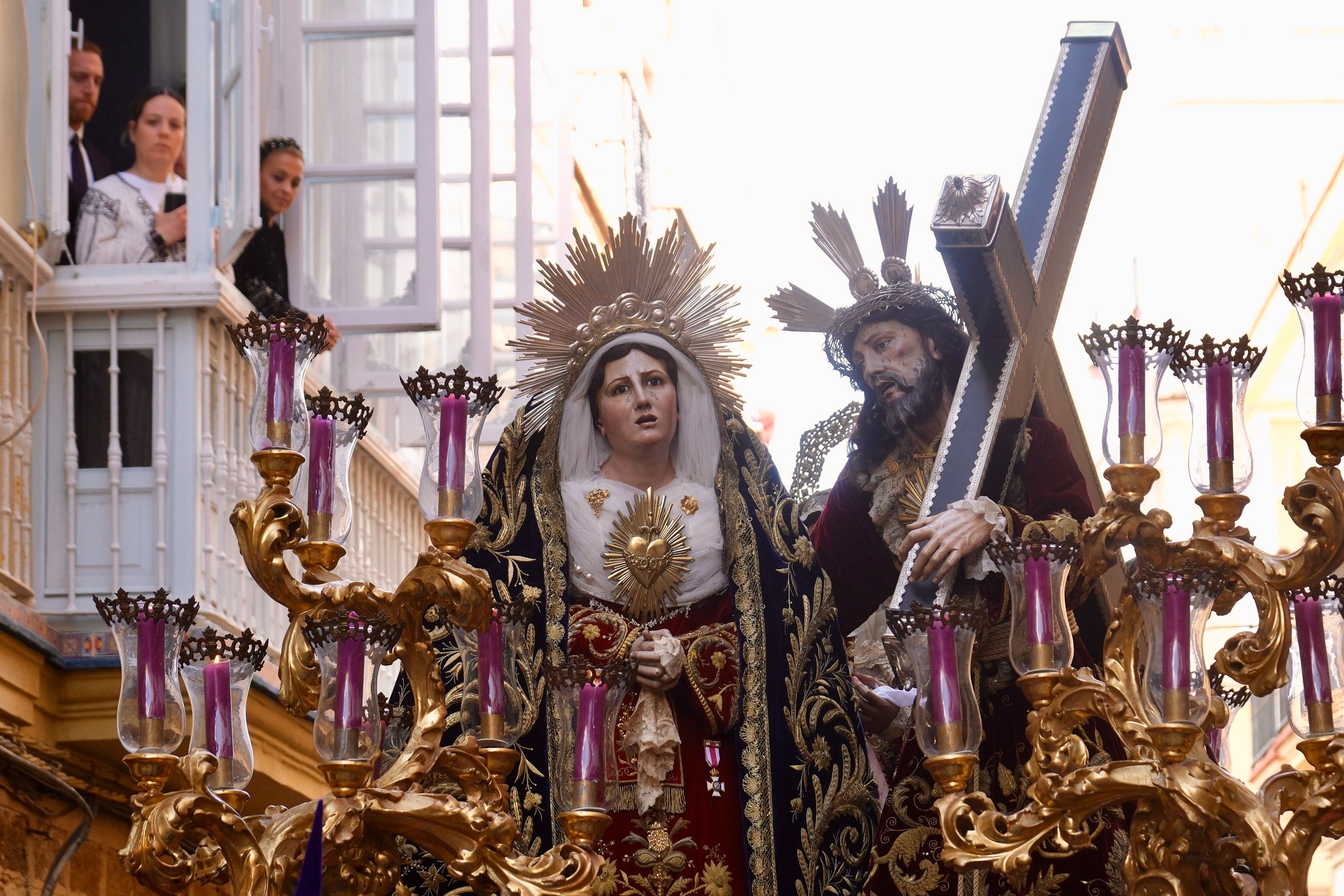 Fotos: Afligidos el Jueves Santa en la Semana Santa de Cádiz 2025