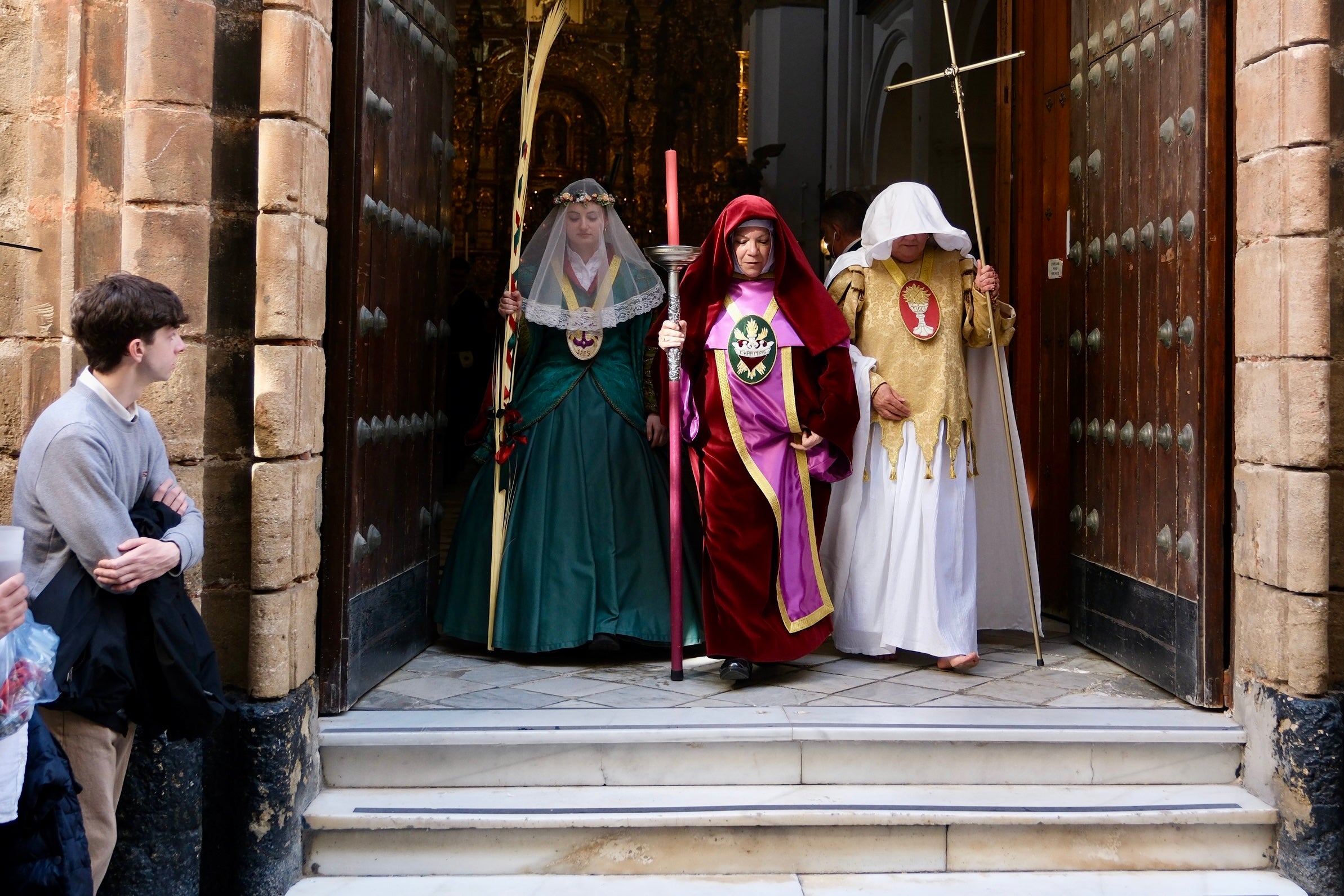 Fotos: Afligidos el Jueves Santa en la Semana Santa de Cádiz 2025