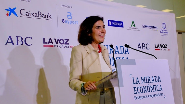 La consejera de Empleo, Rocío Blanco, en La Mirada Económica de  ABC y LA VOZ de Cádiz