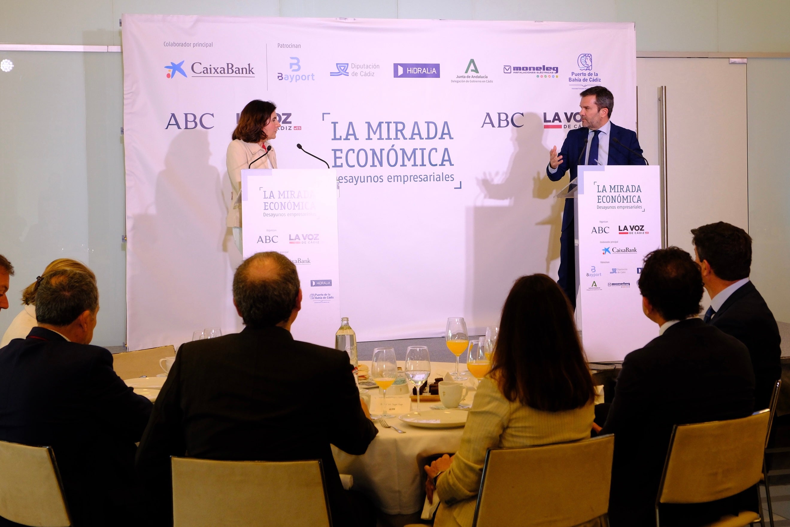 La consejera de Empleo, Rocío Blanco, en La Mirada Económica de ABC y LA VOZ de Cádiz