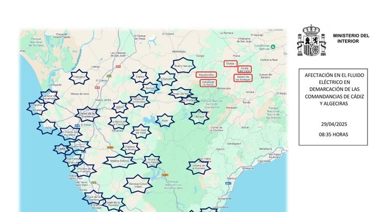 Estos han sido los últimos municipios en recuperar el suministro eléctrico en la provincia de Cádiz