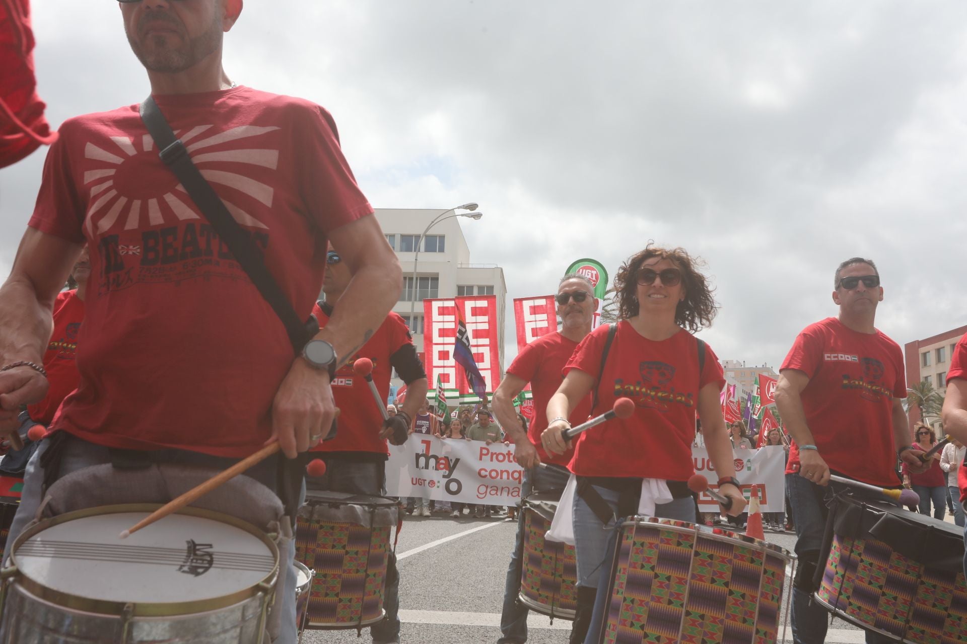 Fotos: Así han sido las dos manifestaciones del Primero de Mayo en Cádiz