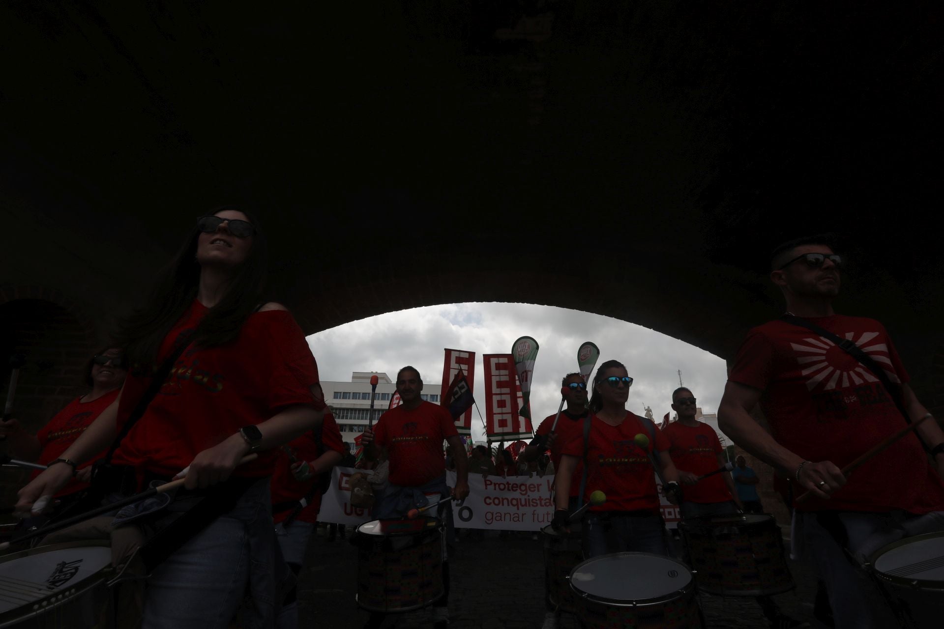 Fotos: Así han sido las dos manifestaciones del Primero de Mayo en Cádiz