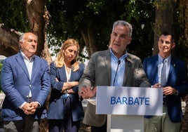 Elías Bendodo: «Vengo a denunciar el trato vejatorio de Pedro Sánchez a la provincia de Cádiz»