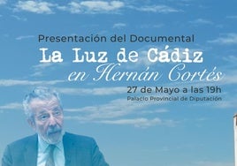El documental 'La luz de Cádiz', dedicado al pintor Hernán Cortés, se presenta el 27 de mayo en la Diputación de Cádiz